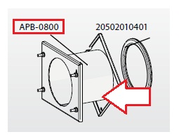 Проставка(адаптер) між котлом і пальником - APB-0800